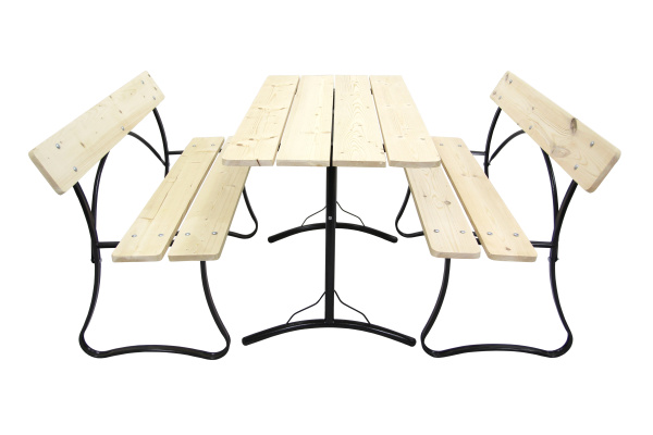 Набор мебели КОМПАКТ  3 уп (1 уп Стол . КОМПАКТ; 2 уп Скамья садовая "Для двоих" )  