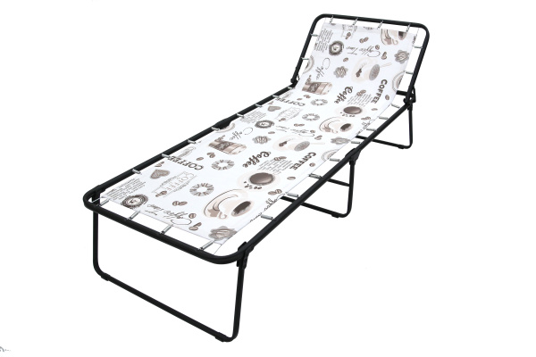 Кровать раскладная Арина (аналог Надин с407) (цвет ткани бежевый рис.кофе  