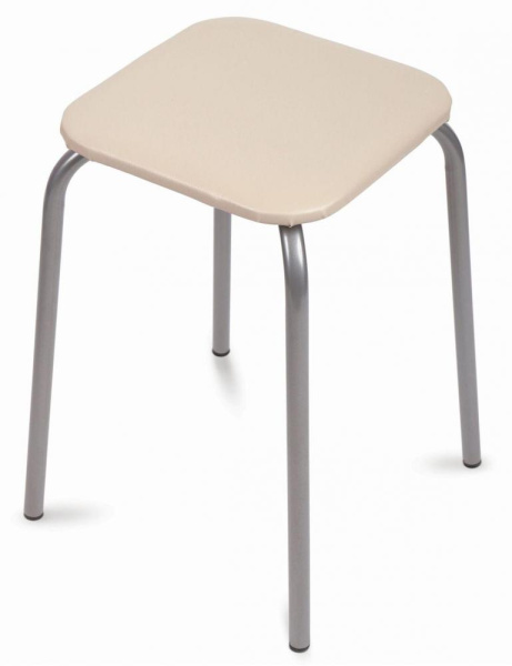 Табурет  Эконом-3 (квадратное сиденье), слоновая кость