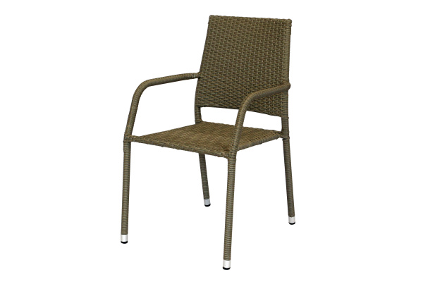 Стул  Гарда (каркас коричн, ротанг светло-коричневый)