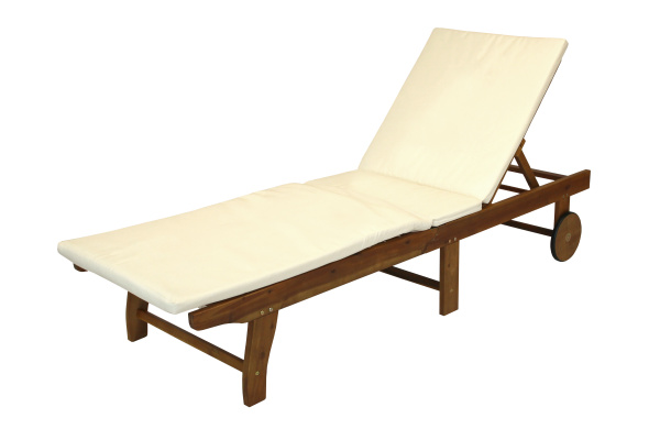 Лежак  Алекс-2 массив акации (акация цвет дерева) 2 уп.(с мягким элементом)