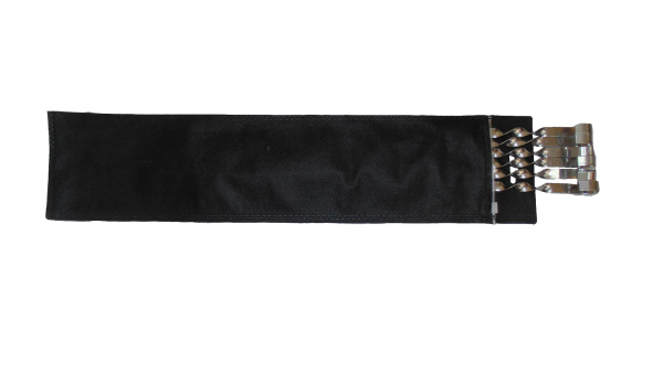 Набор шампуров в чехле, угловые из 6шт 41х10х1 в коробке 25 наборов