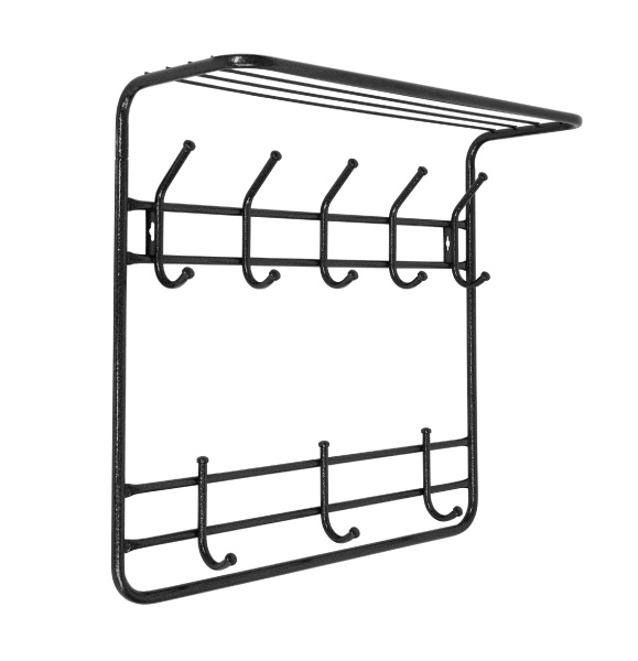 Вешалка 2-х ярусная 60 см (черный)