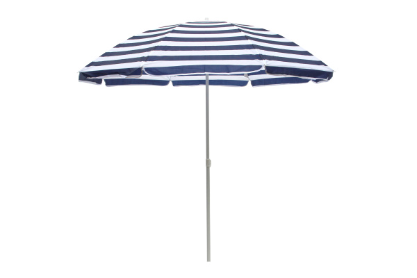 Зонт  2,0м бело-синяя полоска (уп.12шт.) 2 части
