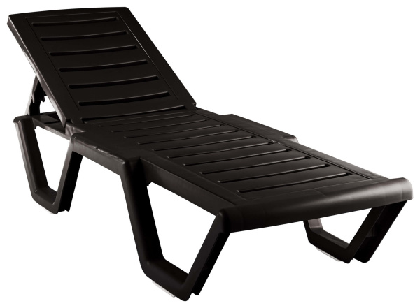 Лежак  Атлант пластик (шоколад) 