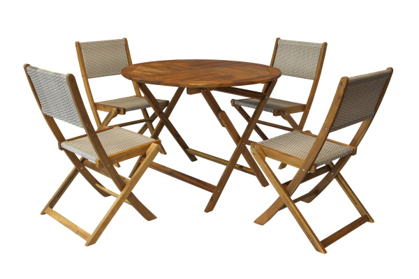 Набор мебели садовый Бали обеденный из акации  3 уп.(5 предметов) 