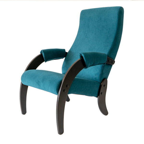 Кресло  Марта №61М (каркас венге, ткань Ultra Atlantic - бирюза) 1уп 