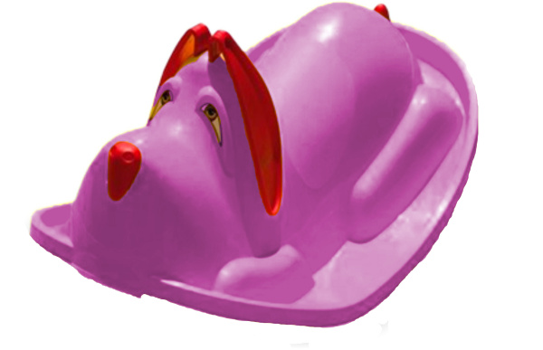 Качели -качалка Собачка малиновый (Россия)