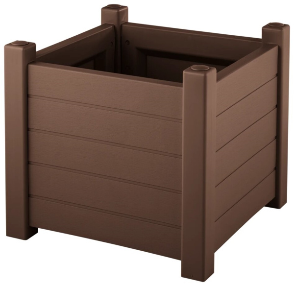 Кашпо Прованс квадратное (какао)