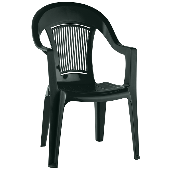 Кресло пластиковое Фламинго (темно-зеленое)