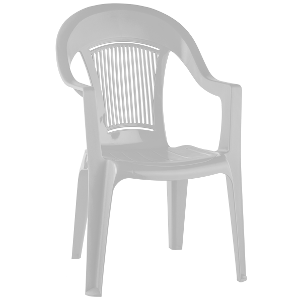 Кресло пластиковое Фламинго (белое)