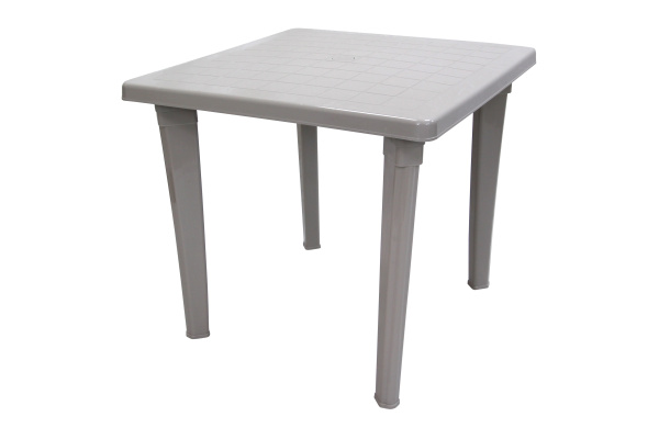 Стол пластиковый  квадратный (серый)