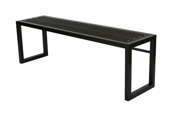 Лавочка садовая Фортуна без спинки ДПК 1 уп 