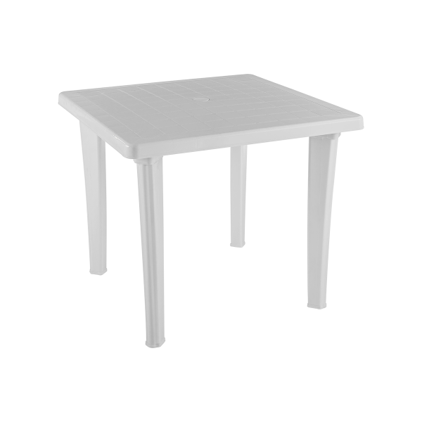 Стол пластиковый  квадратный (белый)