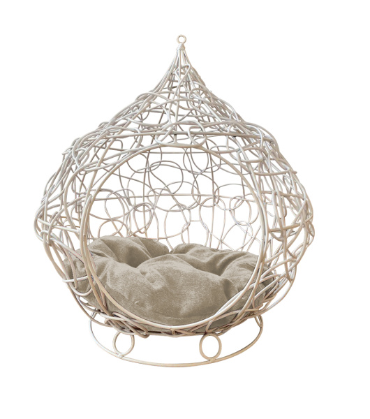 Кресло домик для животных Кокон малый белый УЦЕНКА