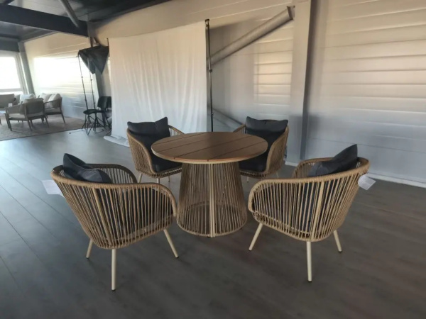 Набор мебели Эллада  2уп. (стол+4 кресла) 