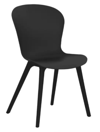 Стул пластиковый LOFT OLA DOM (антрацит)