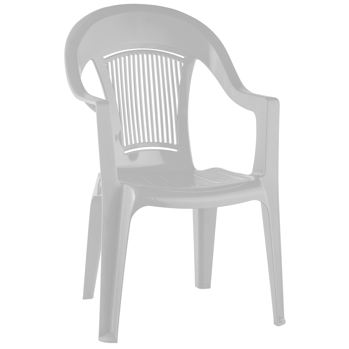 Кресло пластиковое Фламинго (белое)
