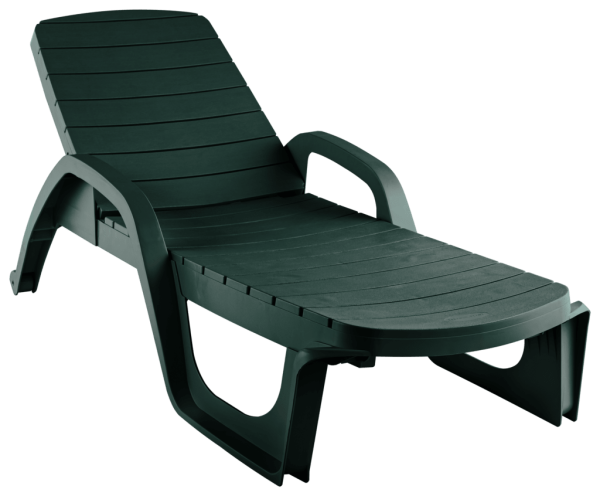 Лежак  Прованс пластик (темно-зеленый) 