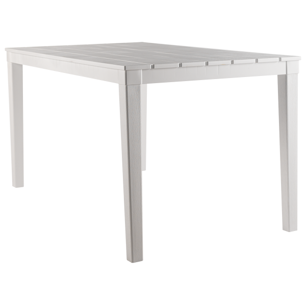 Стол пластиковый Прованс прямоугольный (белый)