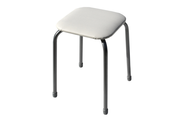 Табурет  Классика-3 (квадратное сиденье), светло-серый