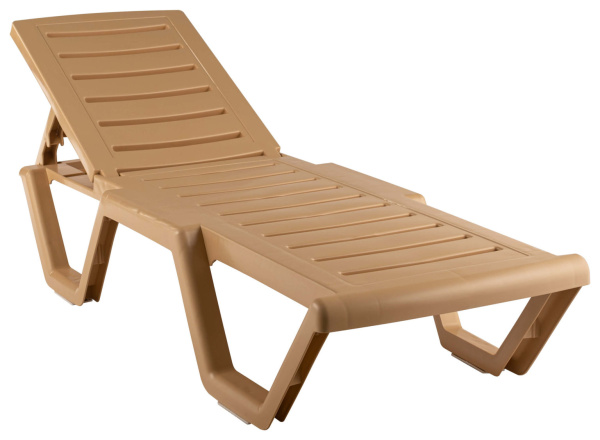 Лежак  Атлант пластик (бежевый) 
