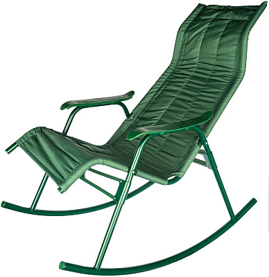 Кресло -качалка Нарочь (каркас зеленый, сиденье зеленое), 1 уп. 