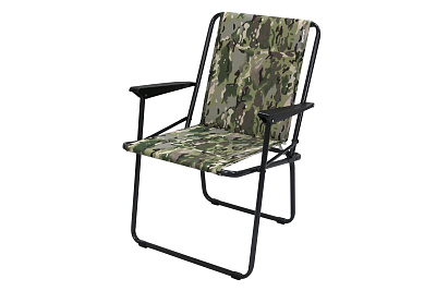 Кресло складное Фольварк мягкое (5 шт в упаковке (каркас черный, ткань зеленая.хаки)) 
