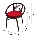 Набор мебели Амальфи  3уп. (подстолье +столешница 1 уп., 2 кресла +2 подушки 2 уп) 