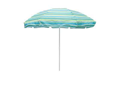 Зонт  1,6м бирюзовая полоска 2 части