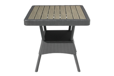 Стол пластиковый Ola Dom 76x76см квадратный (антрацит)