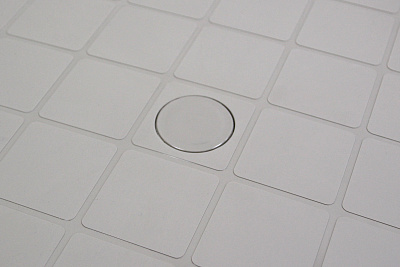Стол пластиковый  квадратный (серый)