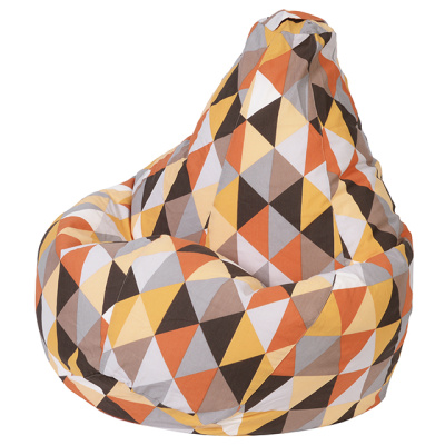 Кресло -мешок XL жаккард, разноцветный (янтарь)