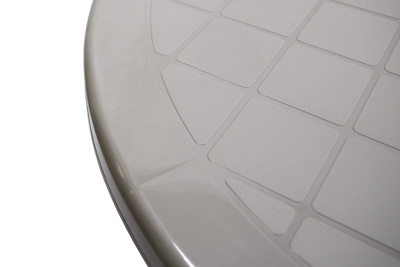 Стол пластиковый  круглый (серый)