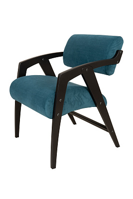 Кресло -стул Пенелопа №2 БИРЮЗА  1 уп (каркас венге, ткань Ultra Atlantic-бирюзовый)   