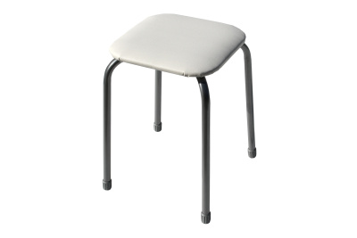 Табурет  Классика-3 (квадратное сиденье), светло-серый