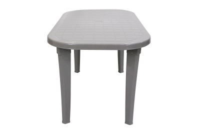 Стол пластиковый  овальный (серый)