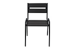 Набор мебели Фьюжн 2  (4 кресла+стол, полимерн. доска, черный глянец шоколад) 