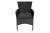 Стул  Аскер (ротанг черный,подушка темно-серая) штабел.