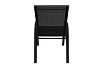 Набор мебели Сан-Ремо 2  (4 кресла кор.2+стол 100х100см, каркас черный, сиденья черные) 