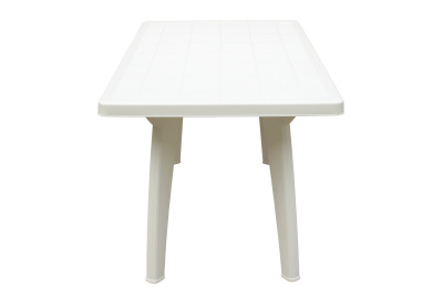 Стол пластиковый Солнце прямоугольный (белый) 