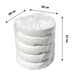 Подставка для зонта  (пластик, кругая белая)