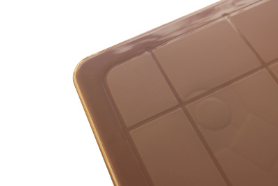 Стол пластиковый Солнце прямоугольный (коричневый)