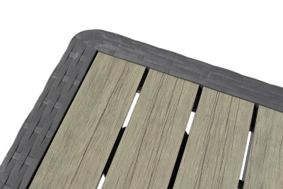 Стол пластиковый Ola Dom 76x76см квадратный (антрацит)