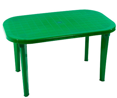 Стол пластиковый  арт.СП2-МТ015 овальный (зеленый)