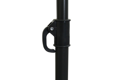 Набор мебели Ялта складной со спинкой 1 уп. (4 кресла+стол+зонт)(каркас черн, ткань бежевая) 