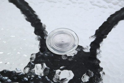 Набор мебели Ялта складной со спинкой 1 уп. (4 кресла+стол+зонт)(каркас черн, ткань бежевая) 