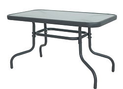 Стол к набору Марсель арт.SC-089 90х50см (каркас черный, столешница прозрачная)