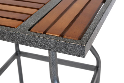 Набор мебели Бетта Мини  (2 стула+квадр.стол) (каркас серый) 