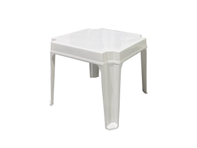 Столик к лежаку  квадратный (белый)